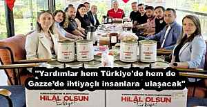 quot;Yardımlar hem Türkiye#039;de hem de Gazzede ihtiyaçlı insanlara  ulaşacakquot;