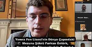 Yomra Fen Lisesi#039;nin Dünya Çapındaki Mezunu Şükrü Furkan Öztürk, Yomra Fenin Öğrencileriyle Buluştu!