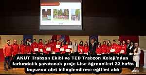 AKUT Trabzon Ekibi ve TED Trabzon Kolejinden...