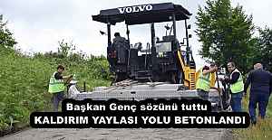 Başkan Genç sözünü tuttu  KALDIRIM...