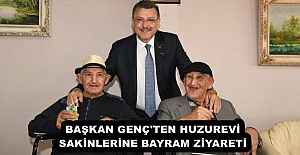 BAŞKAN GENÇ#039;TEN HUZUREVİ SAKİNLERİNE BAYRAM ZİYARETİ