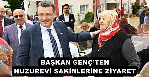 BAŞKAN GENÇTEN HUZUREVİ SAKİNLERİNE ZİYARET