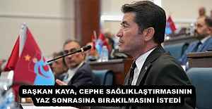 BAŞKAN KAYA, CEPHE SAĞLIKLAŞTIRMASININ YAZ SONRASINA BIRAKILMASINI İSTEDİ