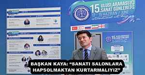 BAŞKAN KAYA: SANATI SALONLARA HAPSOLMAKTAN...