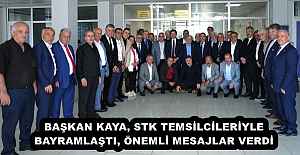 BAŞKAN KAYA, STK TEMSİLCİLERİYLE BAYRAMLAŞTI, ÖNEMLİ MESAJLAR VERDİ