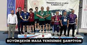 BÜYÜKŞEHİR MASA TENİSİNDE ŞAMPİYON