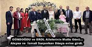 GÜNDOĞDU ve EROL Ailelerinin Mutlu Günü… Aleyna ve  İsmail Sarperhan Dünya evine girdi.  
