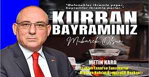 METİN KARA KURBAN BAYRAMI MESAJI