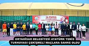 ORTAHİSAR BELEDİYESİ ATATÜRK TENİS TURNUVASI ÇEKİŞMELİ MAÇLARA SAHNE OLDU