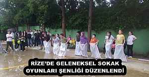 RİZEDE GELENEKSEL SOKAK OYUNLARI ŞENLİĞİ DÜZENLENDİ