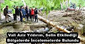 Vali Aziz Yıldırım, Selin Etkilediği Bölgelerde İncelemelerde Bulundu