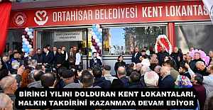 BİRİNCİ YILINI DOLDURAN KENT LOKANTALARI, HALKIN TAKDİRİNİ KAZANMAYA DEVAM EDİYOR 