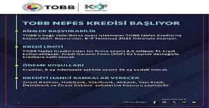 TOBB Nefes Kredisi yeniden başlıyor:...