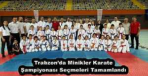 Trabzonda Minikler Karate Şampiyonası Seçmeleri Tamamlandı