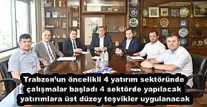 Trabzon’un öncelikli 4 yatırım sektöründe çalışmalar başladı 4 sektörde yapılacak yatırımlara üst düzey teşvikler uygulanacak