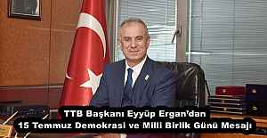 TTB Başkanı Eyyüp Ergandan 15...