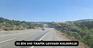 32 BİN 845 TRAFİK LEVHASI KALDIRILDI