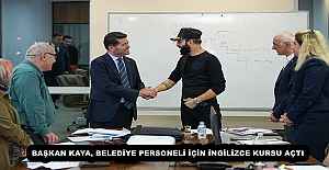 BAŞKAN KAYA, BELEDİYE PERSONELİ İÇİN İNGİLİZCE KURSU AÇTI
