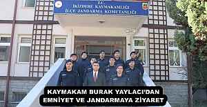 KAYMAKAM BURAK YAYLACI’DAN EMNİYET VE JANDARMAYA ZİYARET