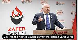 Ümit Özdağ Ahmet Davutoğlu'nun iftiralarına yanıt verdi