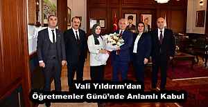 Vali Yıldırım’dan Öğretmenler Günü’nde Anlamlı Kabul