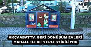 AKÇAABAT’TA GERİ DÖNÜŞÜM EVLERİ MAHALLELERE YERLEŞTİRİLİYOR