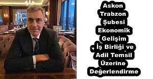 Askon Trabzon Şubesi – Ekonomik Gelişim, İş Birliği ve Adil Temsil Üzerine Değerlendirme
