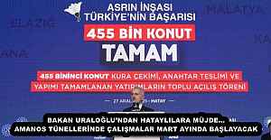 BAKAN URALOĞLU’NDAN HATAYLILARA MÜJDE… AMANOS TÜNELLERİNDE ÇALIŞMALAR MART AYINDA BAŞLAYACAK