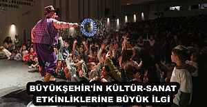 BÜYÜKŞEHİR'İN KÜLTÜR-SANAT ETKİNLİKLERİNE BÜYÜK İLGİ