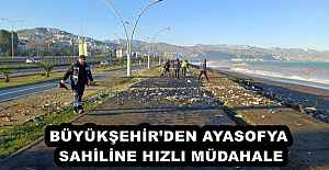 BÜYÜKŞEHİRDEN AYASOFYA SAHİLİNE...