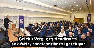 Çelebi: Vergi çeşitlendirmesi çok fazla, sadeleştirilmesi gerekiyor