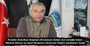 Fındıklı Belediye Başkanı Ercüment Şahin Çervatoğlu’ndan Hizmet Binası ve Kent Meydanı Sürecine İlişkin Açıklama Yaptı
