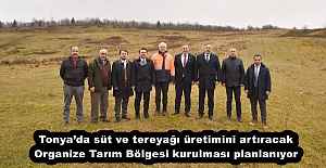 Tonya’da süt ve tereyağı üretimini artıracak Organize Tarım Bölgesi kurulması planlanıyor