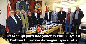Trabzon İyi parti ilçe yönetim kurulu üyeleri Trabzon Emekliler derneğini ziyaret etti.