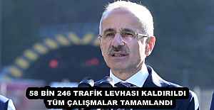 58 BİN 246 TRAFİK LEVHASI KALDIRILDI  TÜM ÇALIŞMALAR TAMAMLANDI