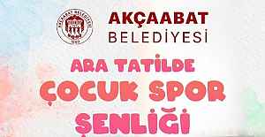 AKÇAABAT BELEDİYESİ’NDEN ARA TATİLDE SPORLA BULUŞMA: “ÇOCUK SPOR ŞENLİĞİ” BAŞLIYOR