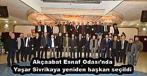 Akçaabat Esnaf Odası’nda Yaşar Sivrikaya yeniden başkan seçildi