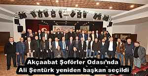 Akçaabat Şoförler Odası’nda Ali Şentürk yeniden başkan seçildi