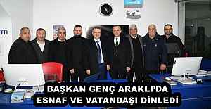 BAŞKAN GENÇ ARAKLI’DA ESNAF VE VATANDAŞI DİNLEDİ