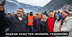 BAŞKAN GENÇ’TEN UZUNGÖL TEŞEKKÜRÜ