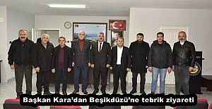 Başkan Kara’dan Beşikdüzü’ne tebrik ziyareti
