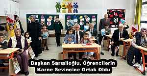 Başkan Sarıalioğlu, Öğrencilerin Karne Sevincine Ortak Oldu