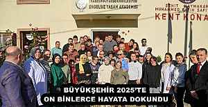 BÜYÜKŞEHİR 2025’TE ON BİNLERCE HAYATA DOKUNDU