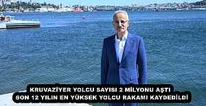 KRUVAZİYER YOLCU SAYISI 2 MİLYONU AŞTI  SON 12 YILIN EN YÜKSEK YOLCU RAKAMI KAYDEDİLDİ