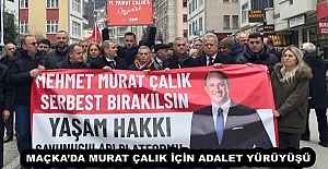 MAÇKA’DA MURAT ÇALIK İÇİN ADALET YÜRÜYÜŞÜ 
