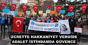 ÜCRETTE HAKKANİYET VERGİDE ADALET İSTİHDAMDA GÜVENCE 