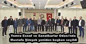 Yomra Esnaf ve Sanatkarlar Odası'nda Mustafa Şimşek yeniden başkan seçildi