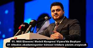 11. Milli Ekonomi Modeli Kongresi Viyana’da Başlıyor  21 ülkeden akademisyenler küresel krizlere çözüm arayacak