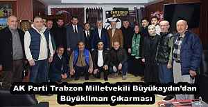 AK Parti Trabzon Milletvekili Büyükaydın’dan Büyükliman Çıkarması