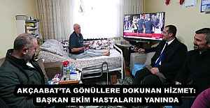 AKÇAABAT’TA GÖNÜLLERE DOKUNAN HİZMET: BAŞKAN EKİM HASTALARIN YANINDA